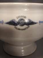 Antique hüttl tivadar lion-headed porcelain serving bowl can also be a railway relic