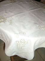 Beautiful pastel putto angel tablecloth