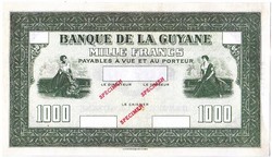 Francia Guyana  1000 Francia guyanai frank 1942 REPLIKA MINTA