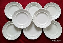 Régi Cseh fehér indamintás  tányérok 8 lapos 23.5 cm