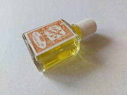 Régi Caola M.M parfümös palack retro címkés kölnis üveg