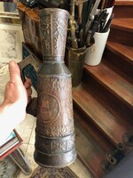 Réz kanna, váza, antik, 45 cm-es magasságú ritkaság.