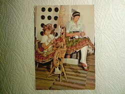 Old national costume postcard - Dec