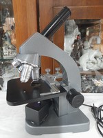 Német,Germany Leitz Wetzlar Forgó Lencsés Mikroszkóp.