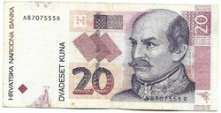 20 kuna 2001 Horvátország