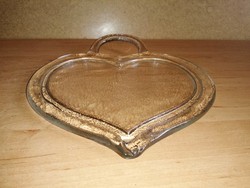 Heart-shaped glass cutting board - 21*22 cm (27/d)