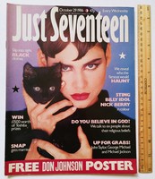 Just seventeen magazine 10/29/86 don johnson nick berry billy idol sting