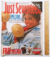 Just Seventeen magazin 87/8/26 Five Star Madonna Michael J Fox Mel Kim Johnny Logan Shirlie H