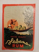 Old rum label, habana rum label (even with free shipping)