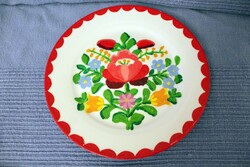 Hungarian folk motif porcelain plate