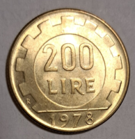 200 lira 1978.  Olaszország, szép (77)