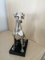 Dog (Vizsla) statue on plinth