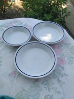 Alföldi porcelain blue striped plate 3 pieces for sale!