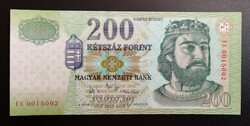 Papír 200 forint, 2007 , FC 0015002