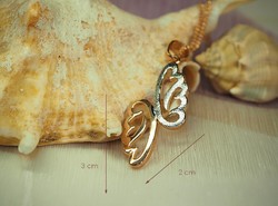 Steel fashion necklace with pendant (goldfilled)