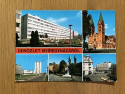 NYÍREGYHÁZA  képeslap  -  Postatiszta