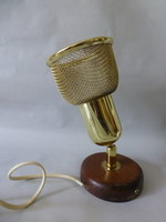 Space age brass wall reading lamp, Szarvasi. Rare!