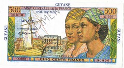 Guadeloupe 500 Gudeloupe-frank 1947 REPLIKA MINTA