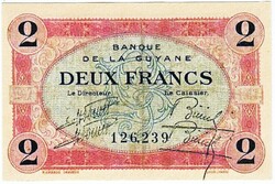 French Guiana 2 French Guiana francs 1916 replica
