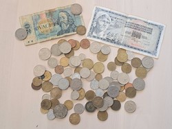 90 db euró előtti érme: olasz, csehszlovák, jugoszláv, holland, belga, osztrák, görög, szlovák