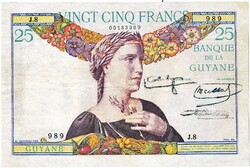 French Guiana 25 French Guiana francs 1933 replica