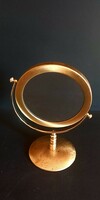 Art-deco copper vanity table mirror magnifying vintage negotiable