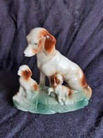 Porcelán kutyák figura/nipp