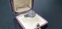Antik Monarchiás Császár Portrés Ezüst Gyűrű. Ajándék Postával.