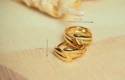 Gold-colored fashion jewelry earrings (goldfilled)