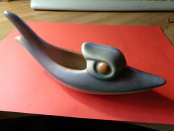Retro, functional fish figure from the 60s, ceramic applied art ...... (Rare!!)