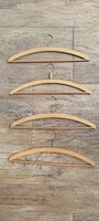 Antique wooden hangers with trouser racks 02 (4 pcs in one)