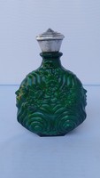 Art deco malachite glass perfume bottle circa 1930