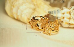 Gold-colored fashion jewelry earrings (goldfilled)