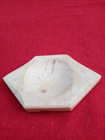 Ásvány  / márvány ?? hamutál - 14x8,5 cm