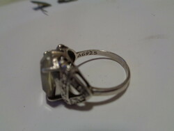 Antik , sterling ezüst gyűrű  , kővel ,  18 mm a belső mérete