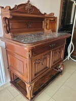 Antique Viennese baroque sideboard