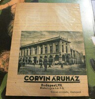 Old Corvin store advertising envelope
