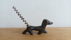 Retro metal work, goldsmith work. Walter bosse dachshund dog