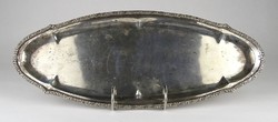 1N083 old large silver tray 432g