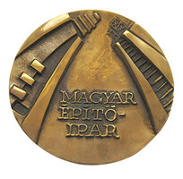 Hungarian construction industry commemorative medal /Minister László Somogyi/