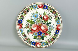 Abátfalvi large decorative bowl with flowers 38.5 cm