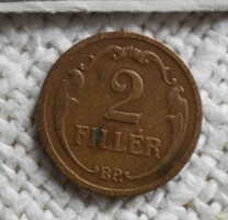 2 Fillér , 1934 ,  Bp. , Magyar Királyság