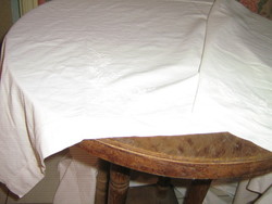 Antique white embroidered sheet
