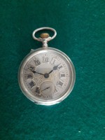 Silver roskopf pocket watch