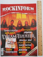 Rockinform magazin #98 2002 Dream Theater Jorn Lande Tankcsapda Lovasi András Dislocated Styles Mood