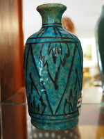 19th century Iranian turquoise ceramic vase