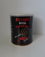 Régebbi O'Caffé Royal fém kávés doboz