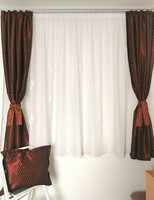 White curtain and Italian brocade blackout set made of extra quality materials are sold together, new