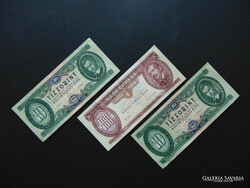 3 darab forint bankjegy LOT ! Szép ropogós bankjegyek