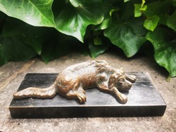 Bronze dog, desk decoration